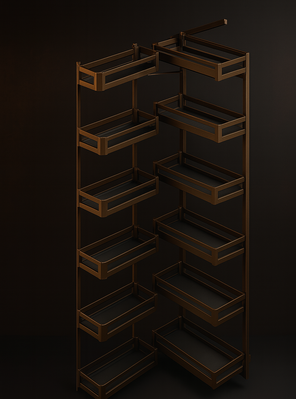 Glass Pantry Unit