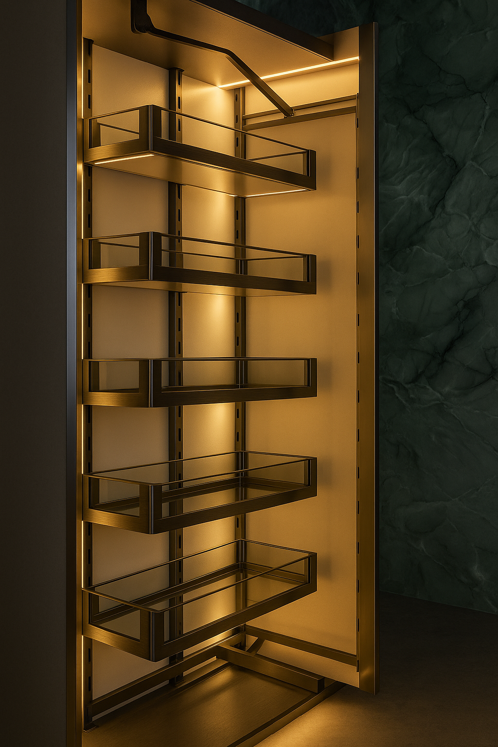 Glass Pantry Unit